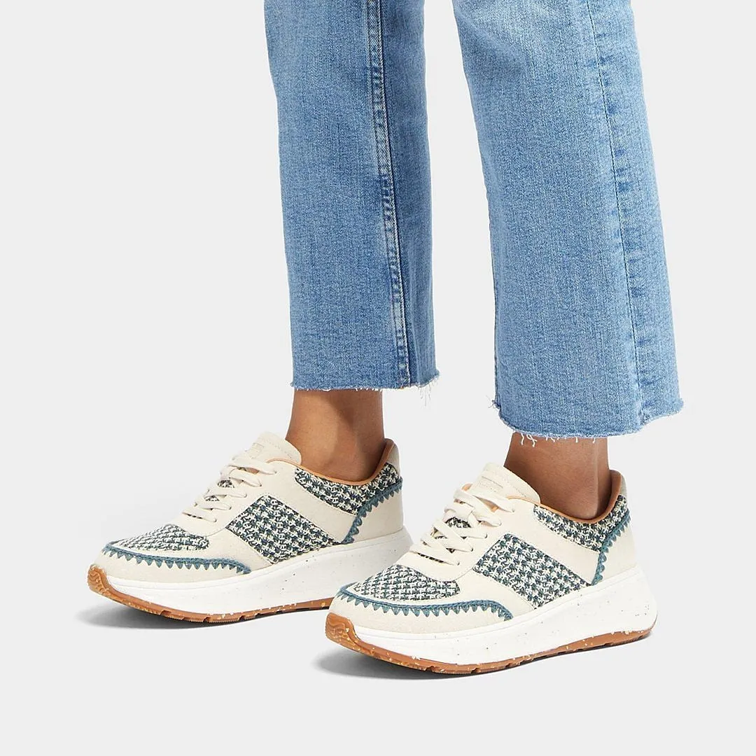 F-mode e01 crochet/suede flatform sneakers GM7-A82 sold by Zulily product image thumbnail 2