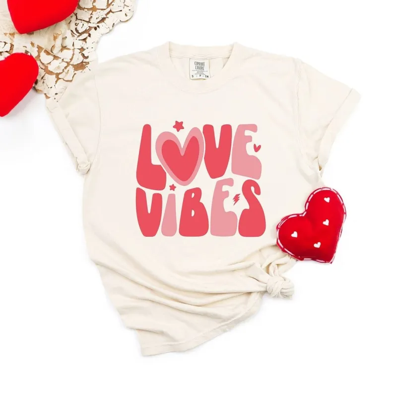 Love Vibes Stars Garment Dyed Tee sold by Zulily