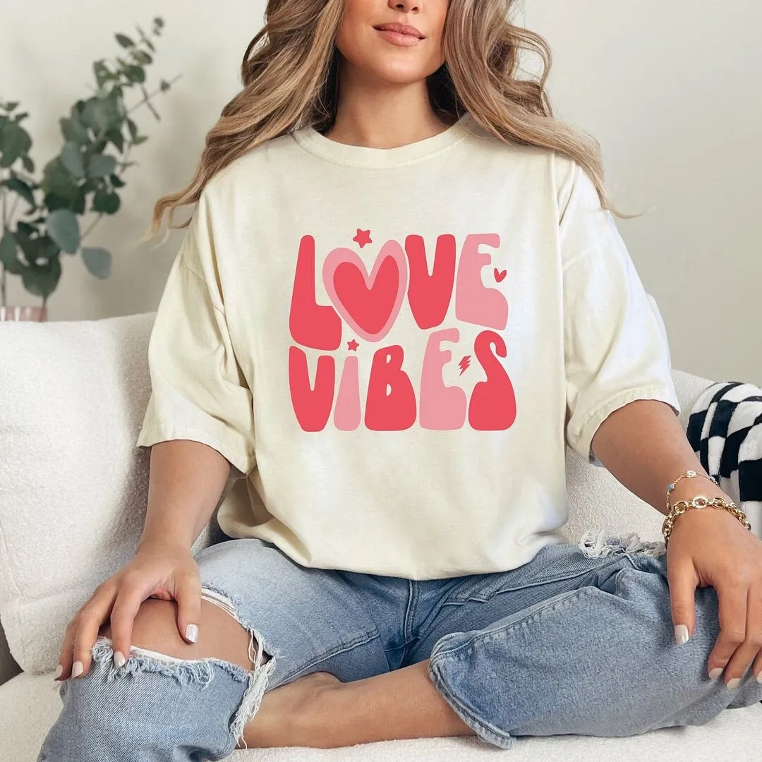 Love Vibes Stars Garment Dyed Tee sold by Zulily product image thumbnail 3