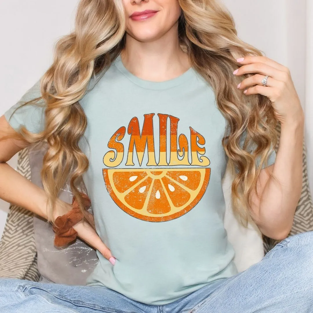 Smile Orange Short Sleeve Crewnneck Tee sold by Zulily product image thumbnail 3