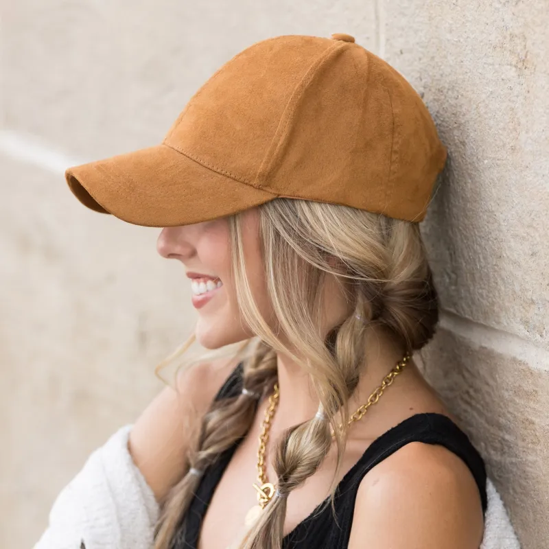 Suede Boyfriend Ball Cap Hat made by Zulily