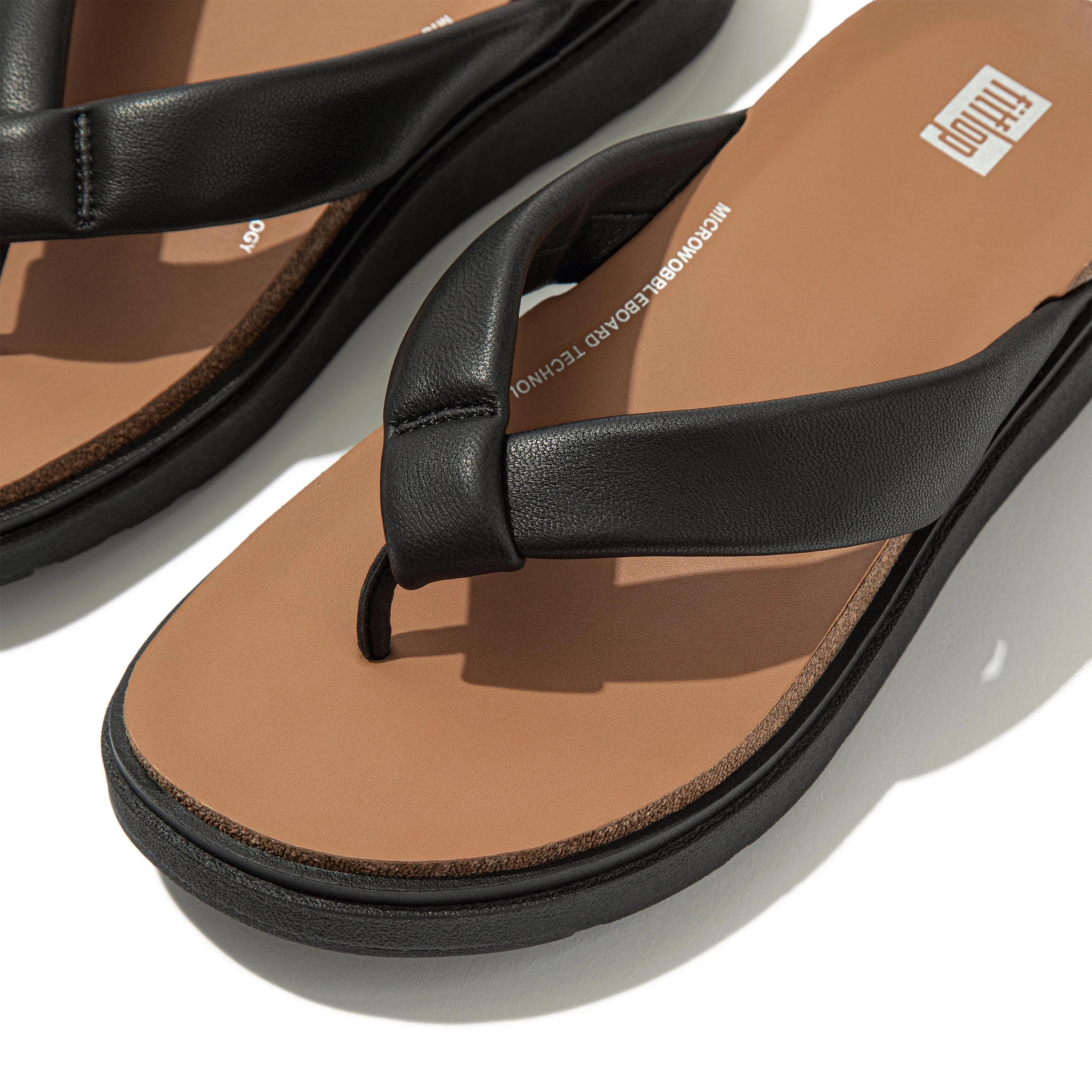 GEN-FF Padded-Strap Leather Toe-Post Sandals sold by Zulily product image thumbnail 3