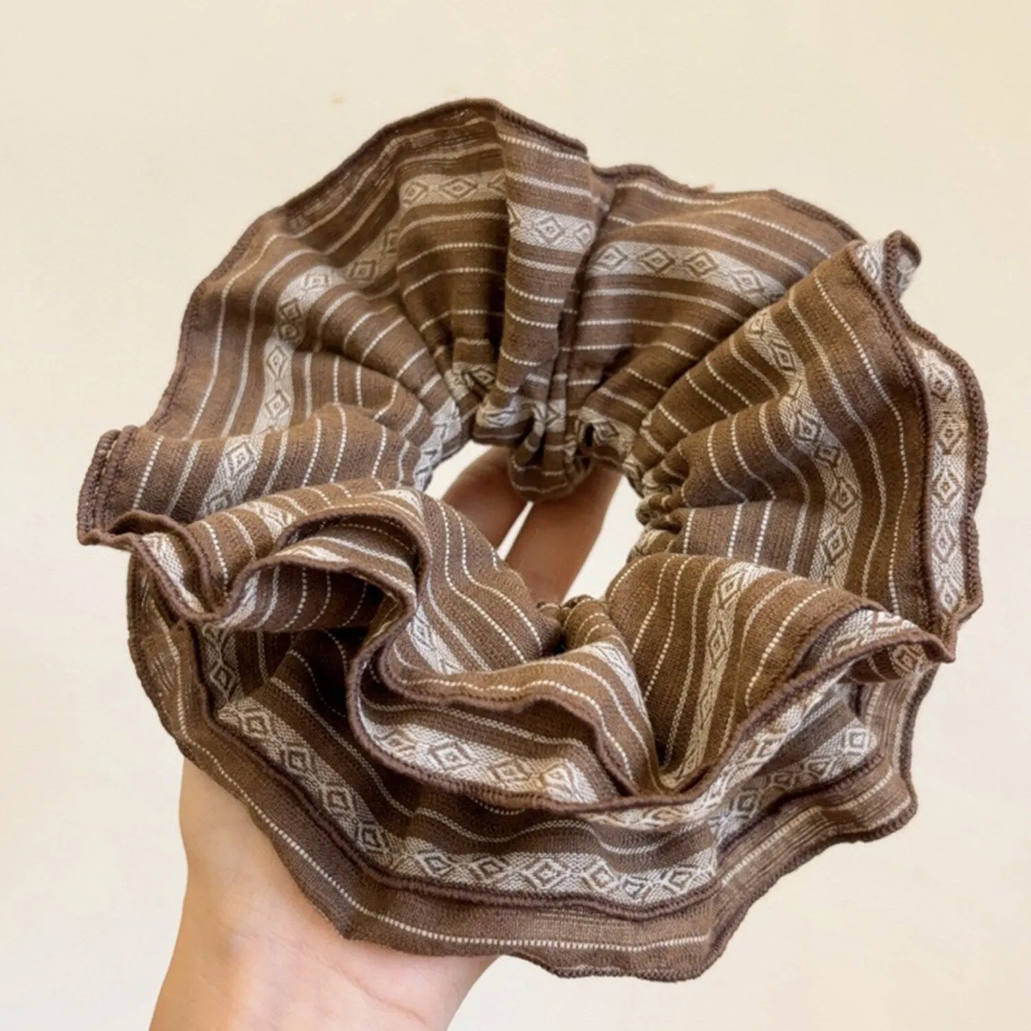 Brown Stripe Four-Layer Hair Tie sold by Zulily