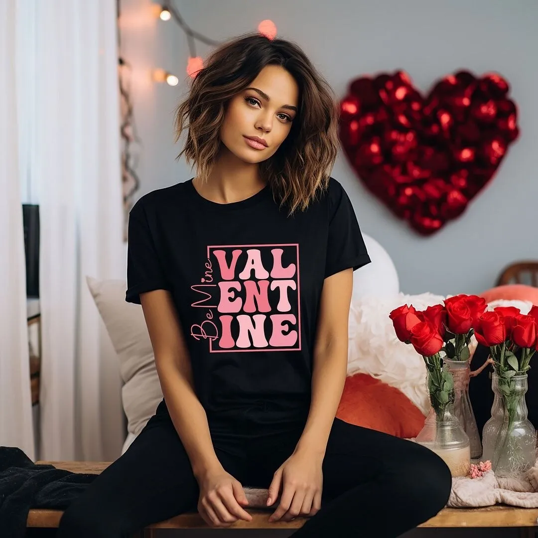 Be Mine Valentine Block Short Sleeve Crewnneck Tee sold by Zulily product image thumbnail 3
