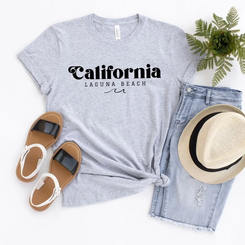 California Laguna Beach Short Sleeve Crewnneck Tee sold by Zulily