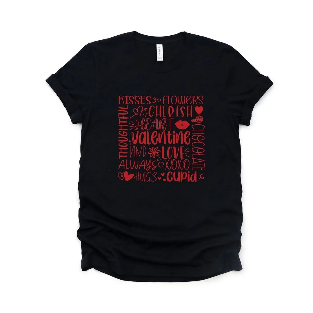 Valentine Collage Short Sleeve Crewnneck Tee sold by Zulily product image thumbnail 2