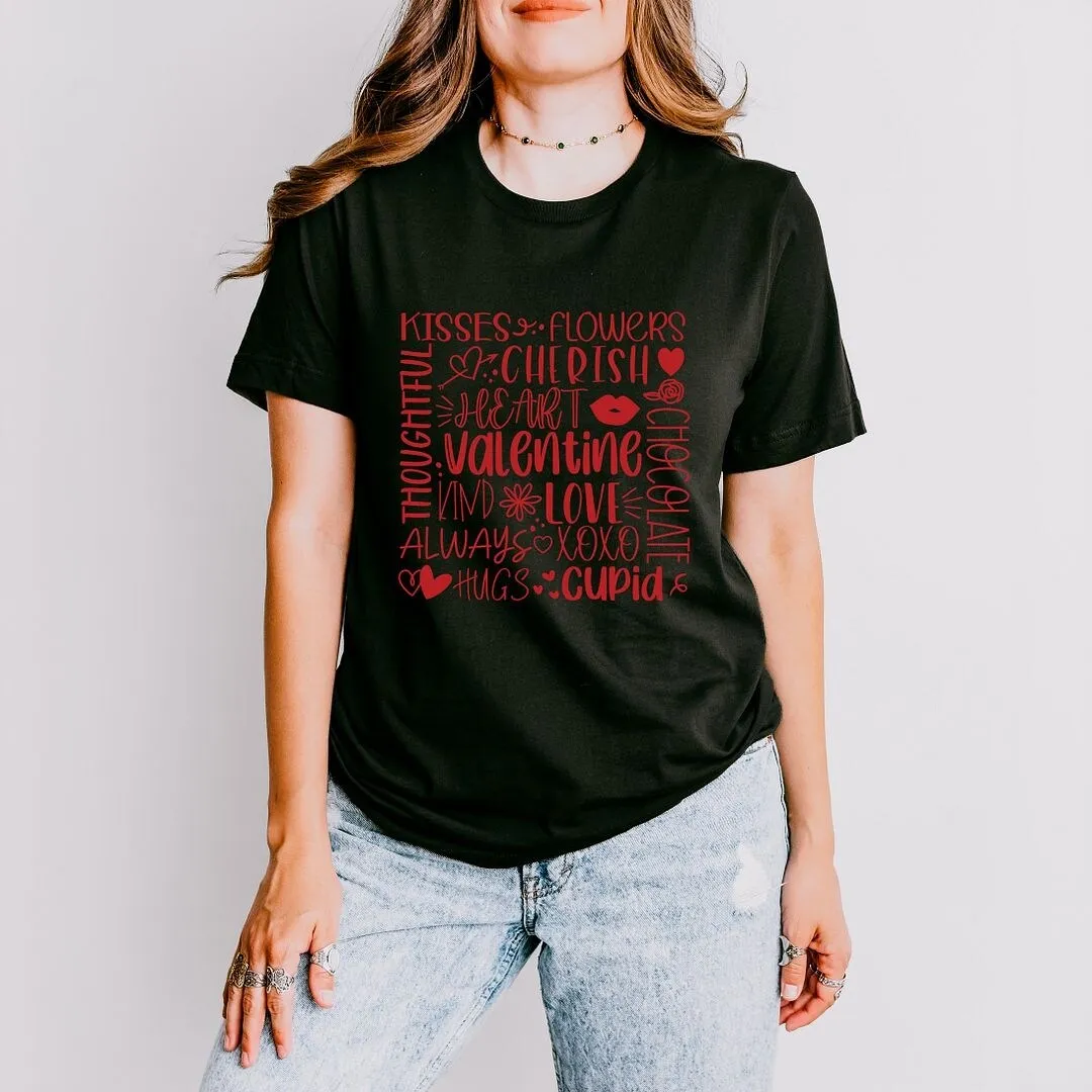 Valentine Collage Short Sleeve Crewnneck Tee sold by Zulily product image thumbnail 3