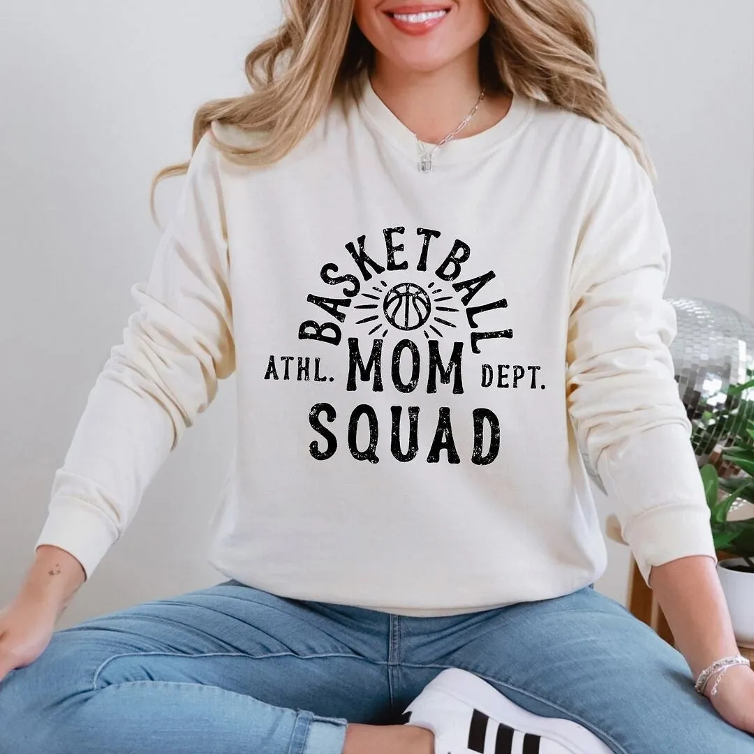 Basketball Mom Squad Garment Dyed Long Sleeve sold by Zulily product image thumbnail 3