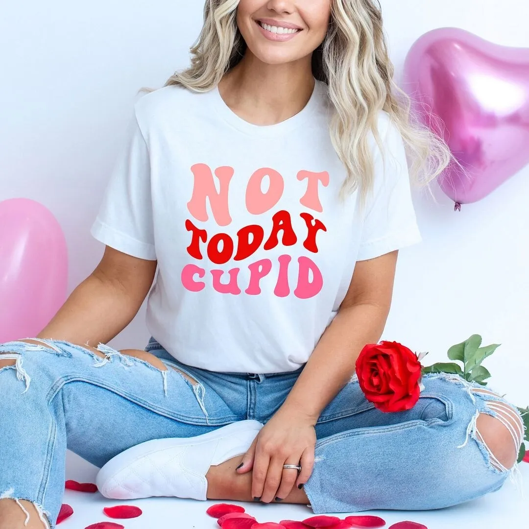 Not Today Cupid Retro Short Sleeve Crewnneck Tee sold by Zulily product image thumbnail 3