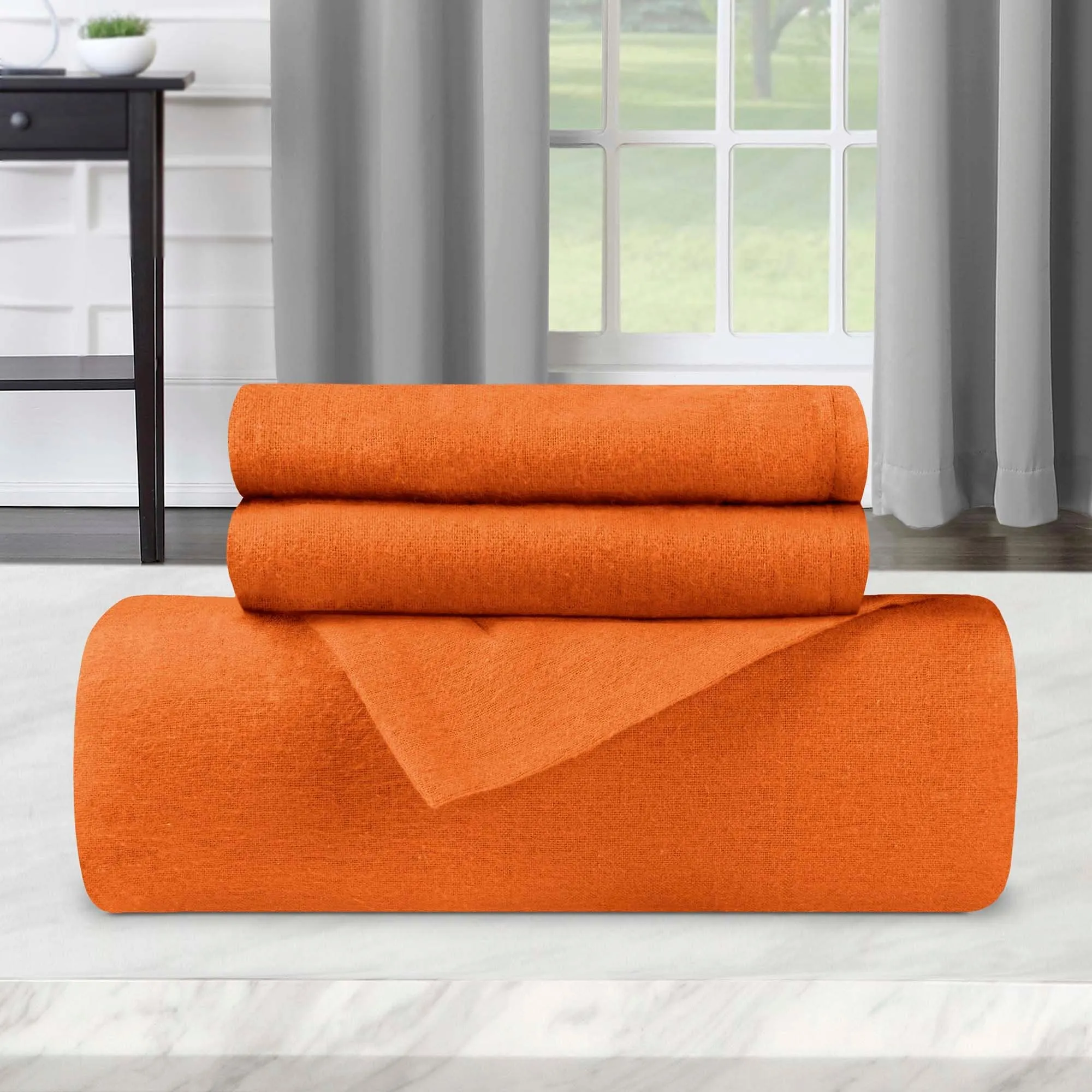 Superior Classic Solid Flannel Cotton Duvet Cover Set sold by Zulily product image thumbnail 4