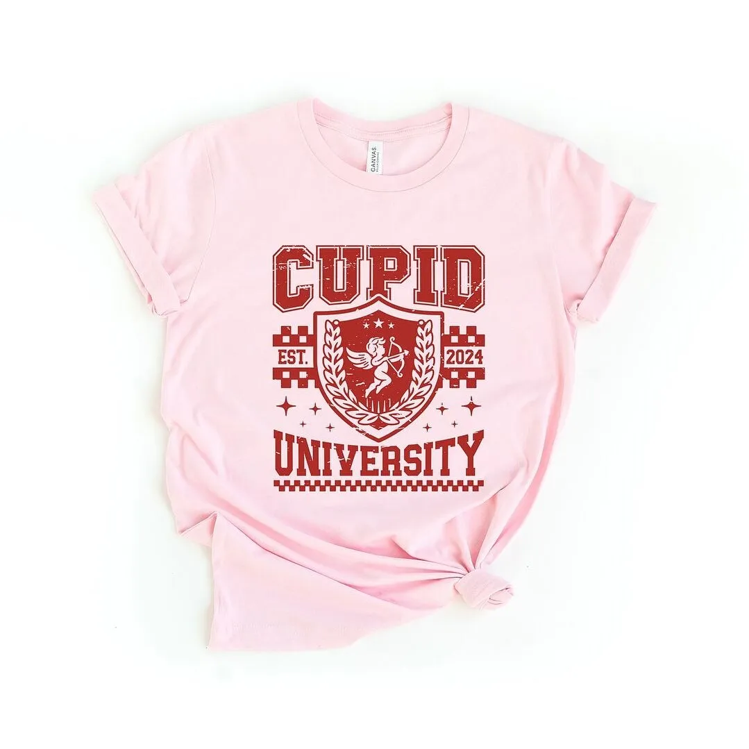 Cupid University Checkered Short Sleeve Crewnneck Tee sold by Zulily product image thumbnail 2