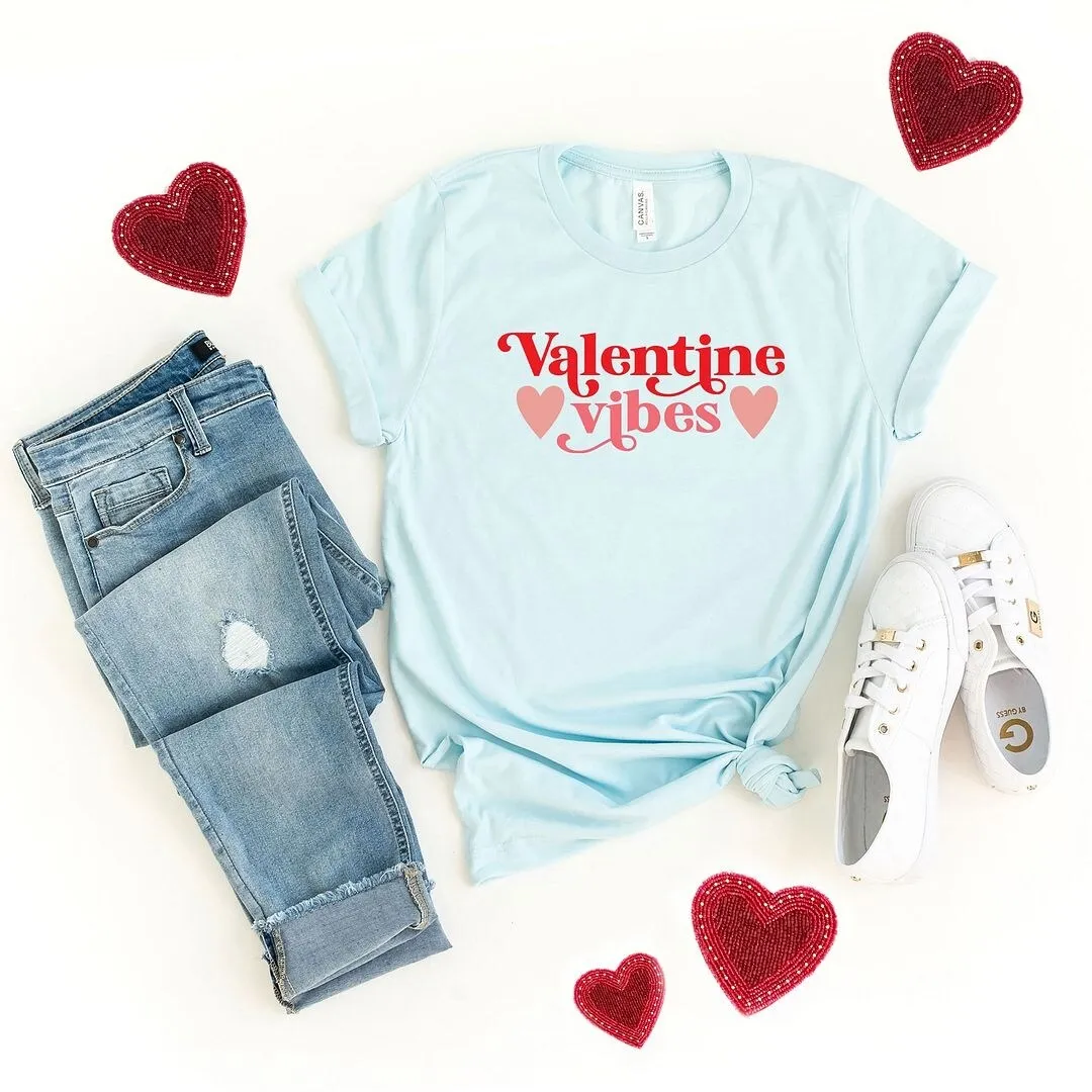 Valentine Vibes Short Sleeve Crewnneck Tee sold by Zulily