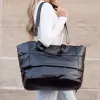 Metallic Puffer Tote sold by Zulily