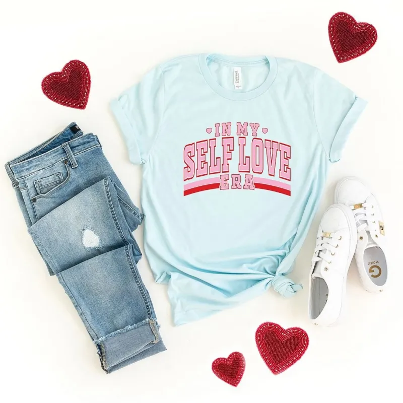 In My Self Love Era Short Sleeve Crewnneck Tee sold by Zulily