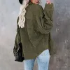Army Green Pocket Corduroy Shirt sold by Zulily