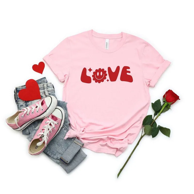 Love Flower Short Sleeve Crewnneck Tee sold by Zulily