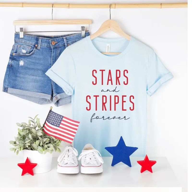 Stars And Stripes Forever Short Sleeve Crewnneck Tee sold by Zulily