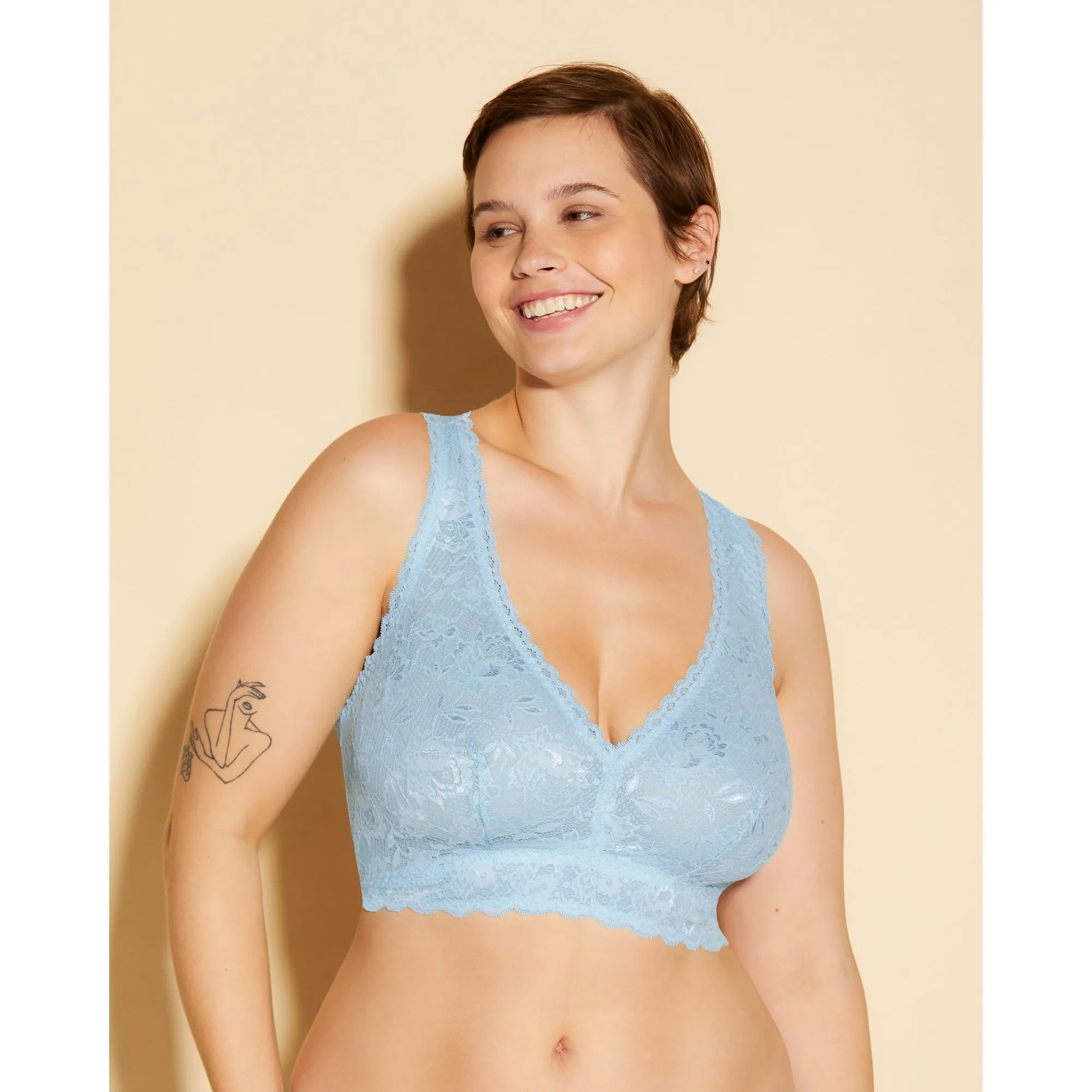 Never Say Never Super Curvy Racie Racerback Bralette sold by Zulily