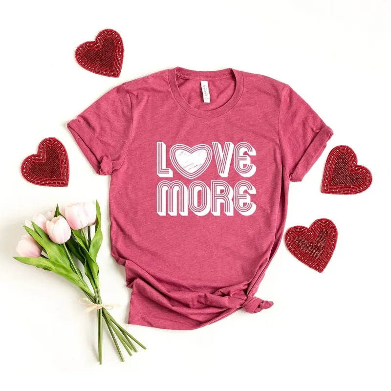 Love More Short Sleeve Crewnneck Tee sold by Zulily