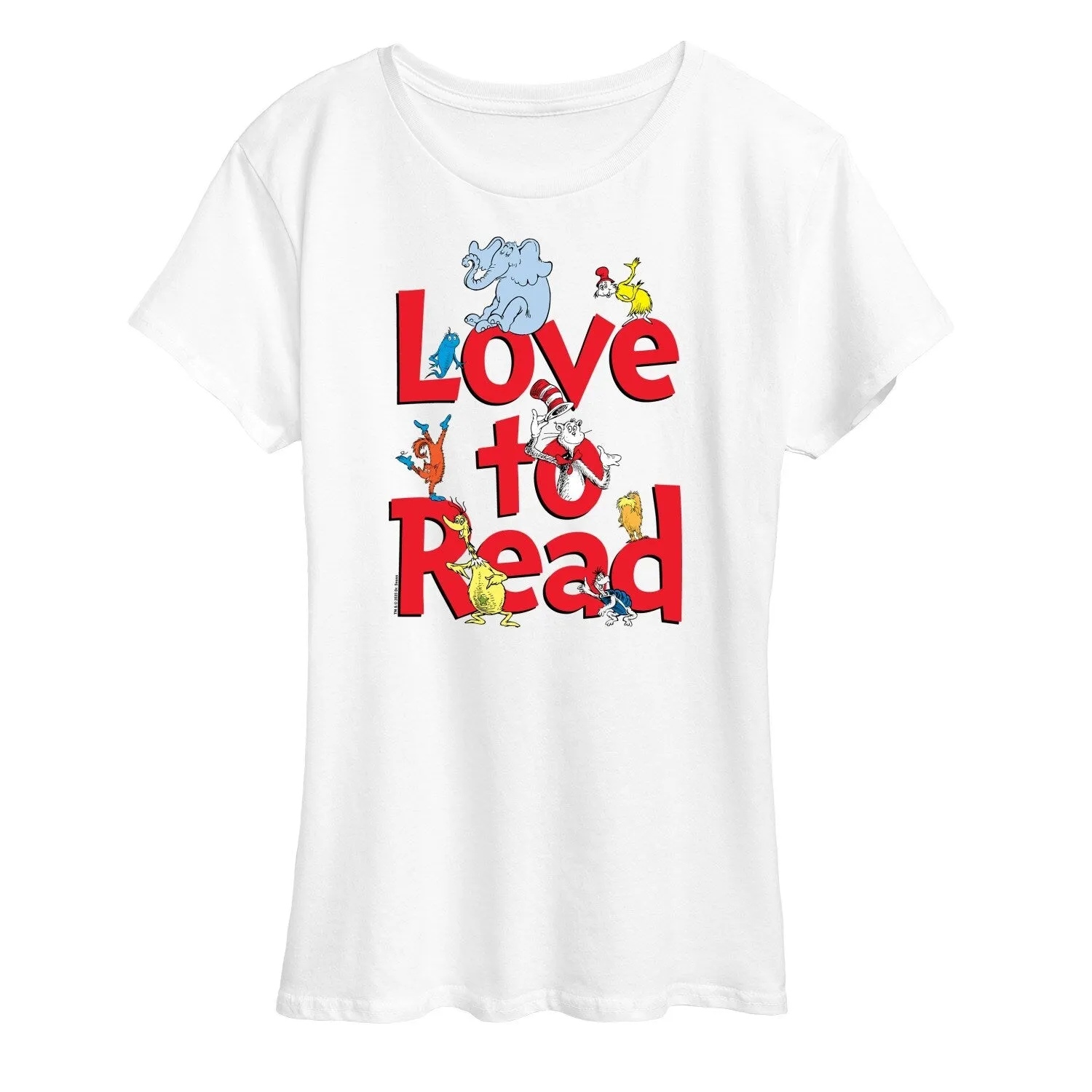 Women's Dr. Seuss Love To Read Short Sleeve Tee sold by Zulily