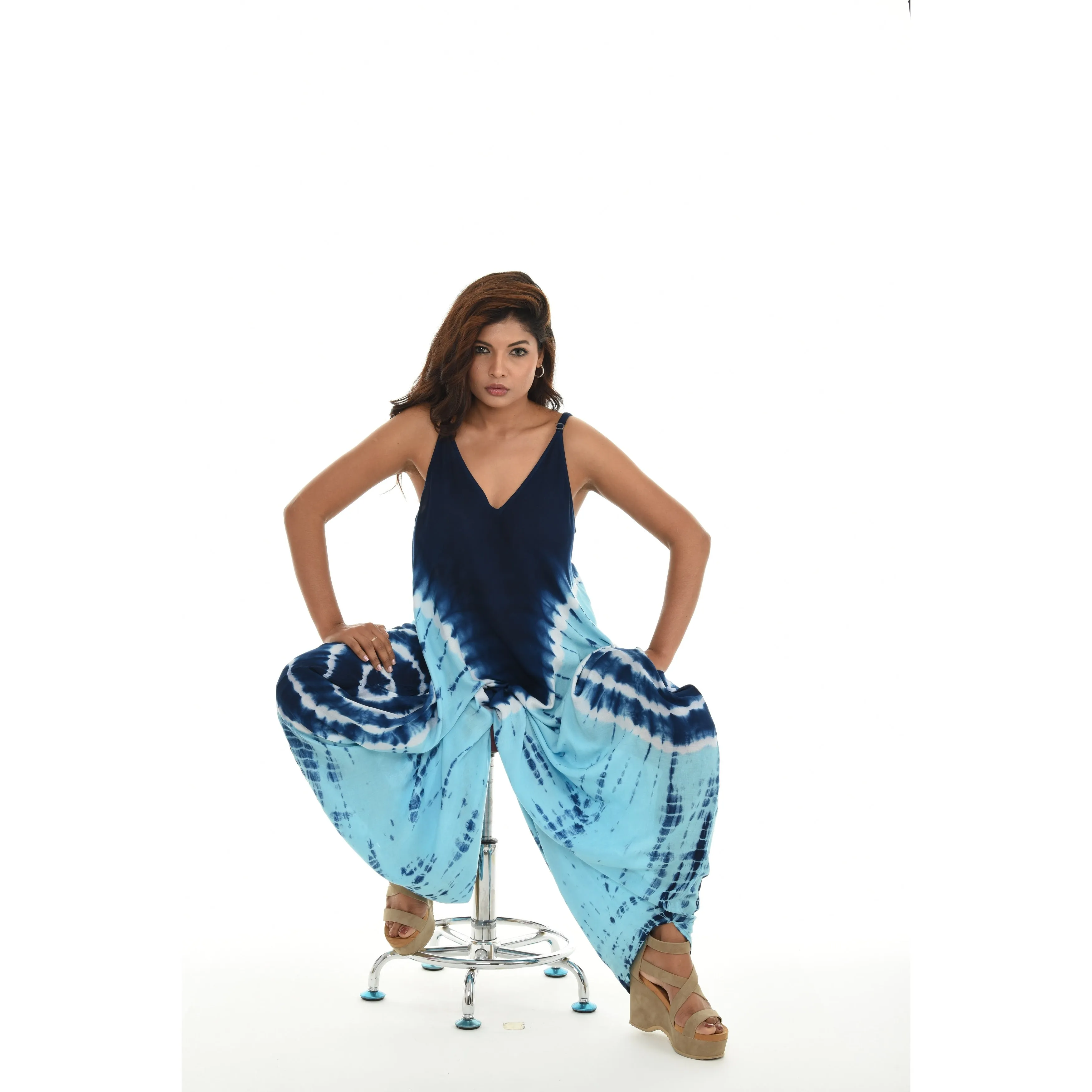 Tie-Dye Sleeveless Women Jumpsuit sold by Zulily product image thumbnail 3