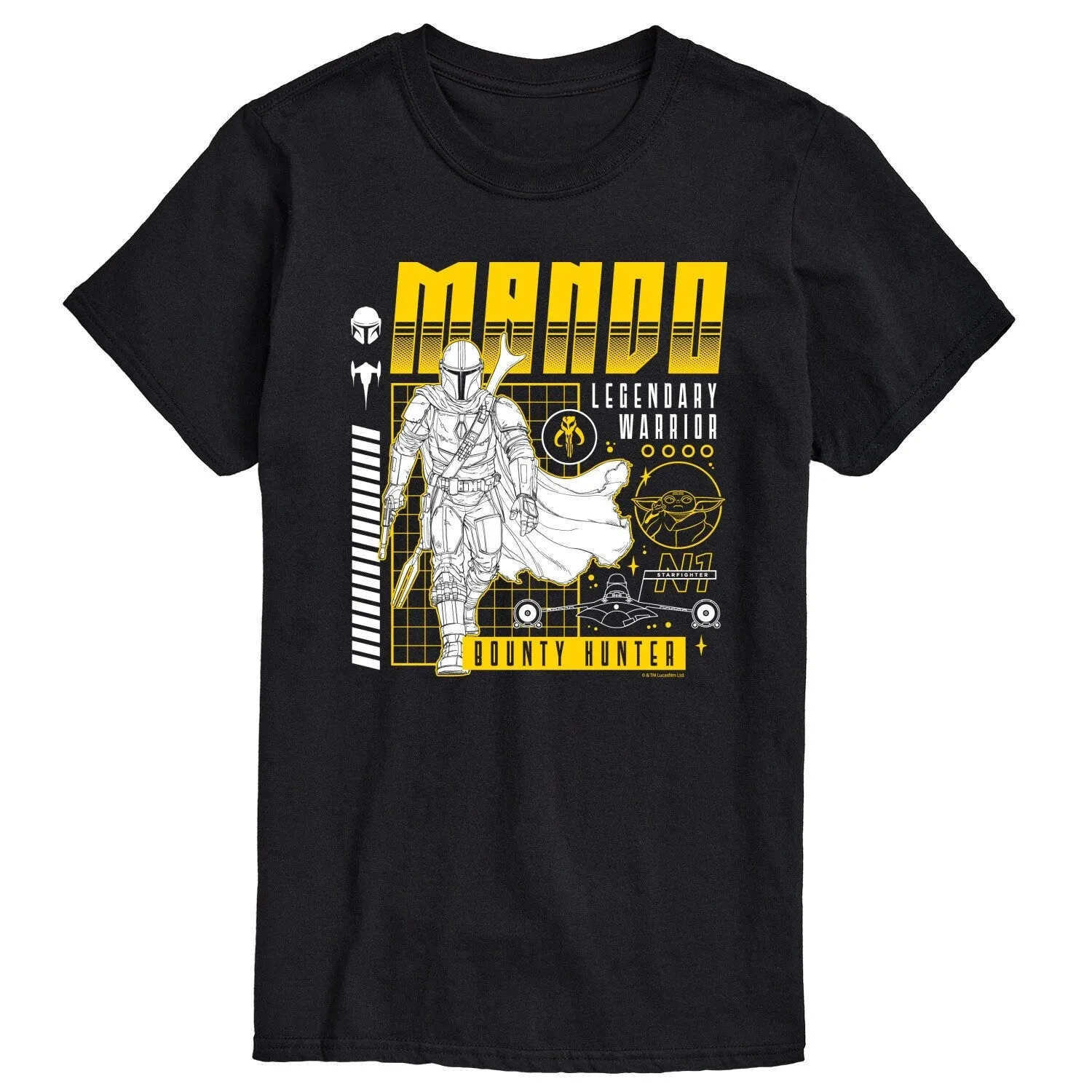 Men's The Mandalorian Mando Short Sleeve Tee sold by Zulily