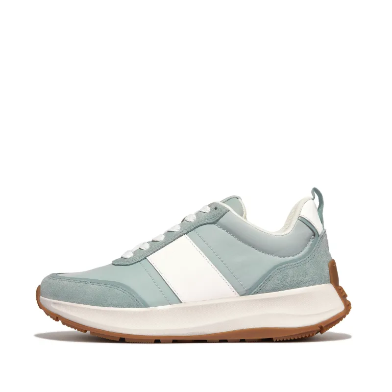f-mode flow fabric/suede/leather flatform sneakers ik8-b72 made by Fitflop