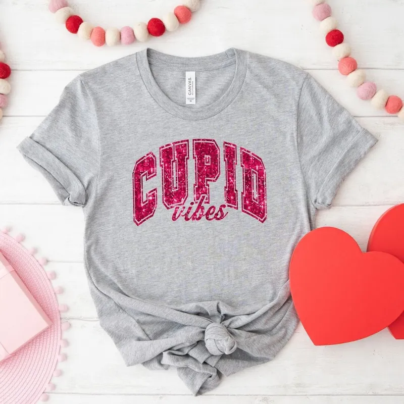 Cupid Vibes Short Sleeve Crewnneck Tee sold by Zulily