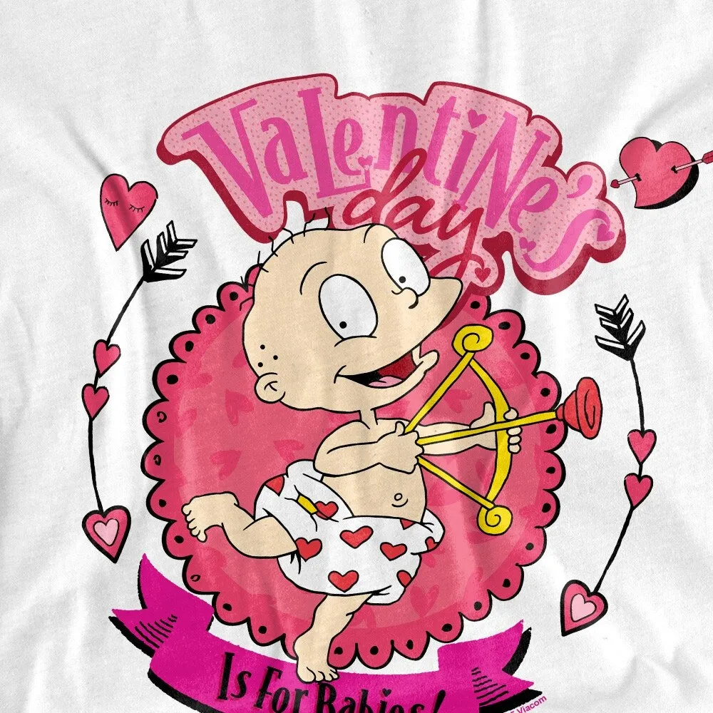 Rutgats Valentine's Day Is For Babies With Tommy Pickles Women's Loose T Shirt, White sold by Zulily product image thumbnail 2