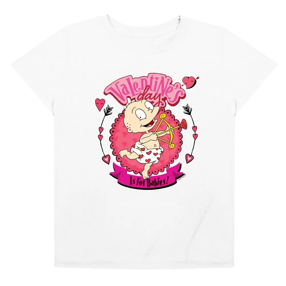 Rutgats Valentine's Day Is For Babies With Tommy Pickles Women's Loose T Shirt, White sold by Zulily product image thumbnail 5