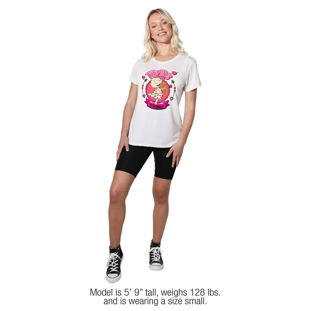Rutgats Valentine's Day Is For Babies With Tommy Pickles Women's Loose T Shirt, White sold by Zulily product image thumbnail 3