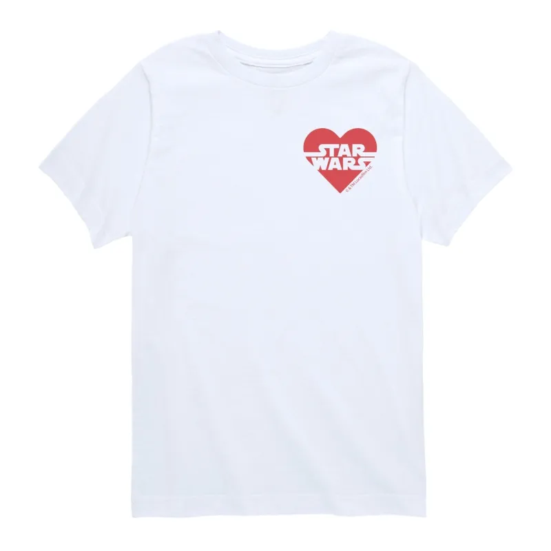 Boy's Star Wars Heart Logo Short Sleeve Tee sold by Zulily