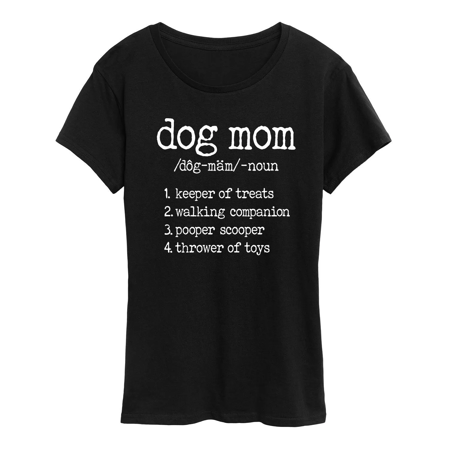 Women's Dog Mom Definition Short Sleeve Tee sold by Zulily