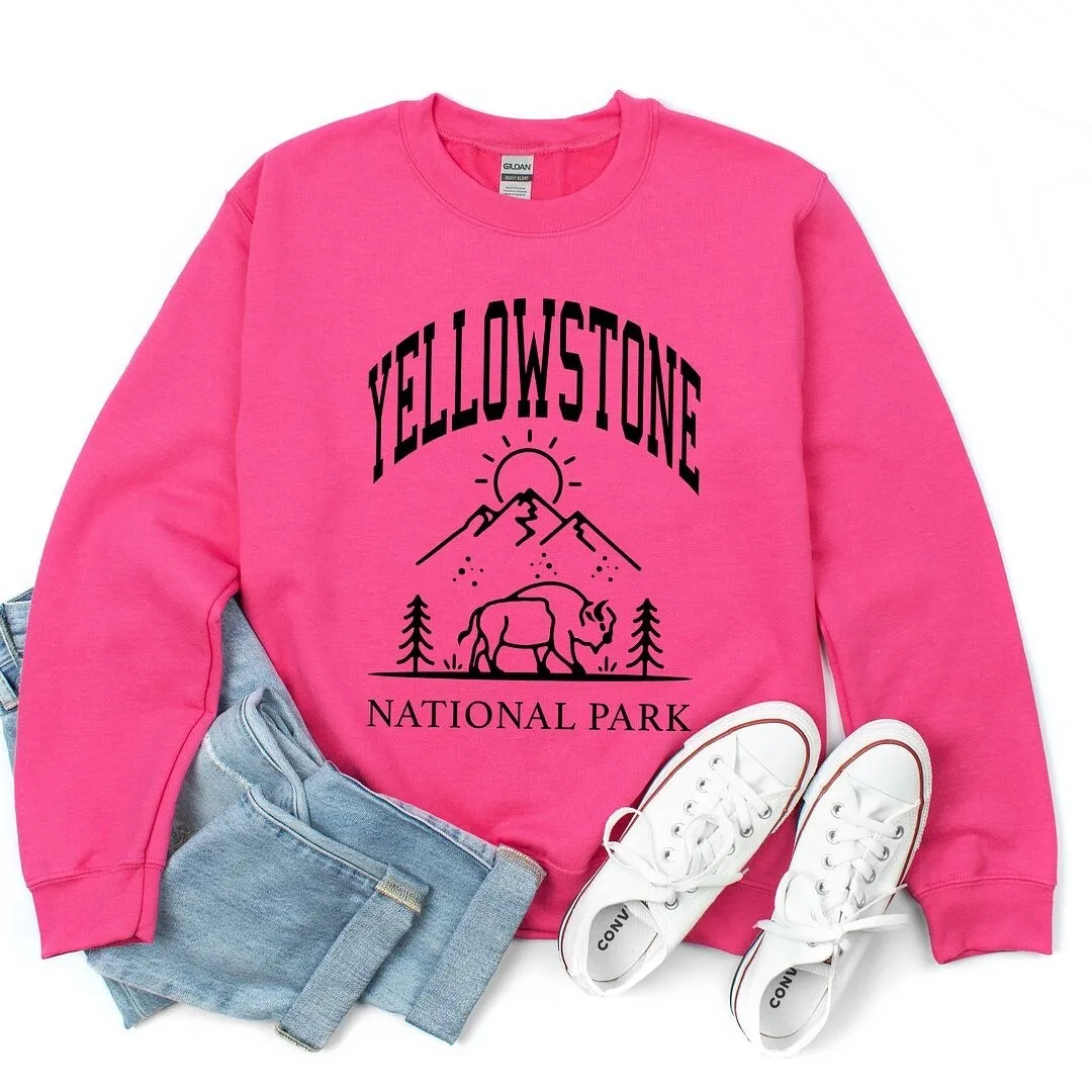 Yellowstone National Park Mountain Graphic Sweatshirt sold by Zulily