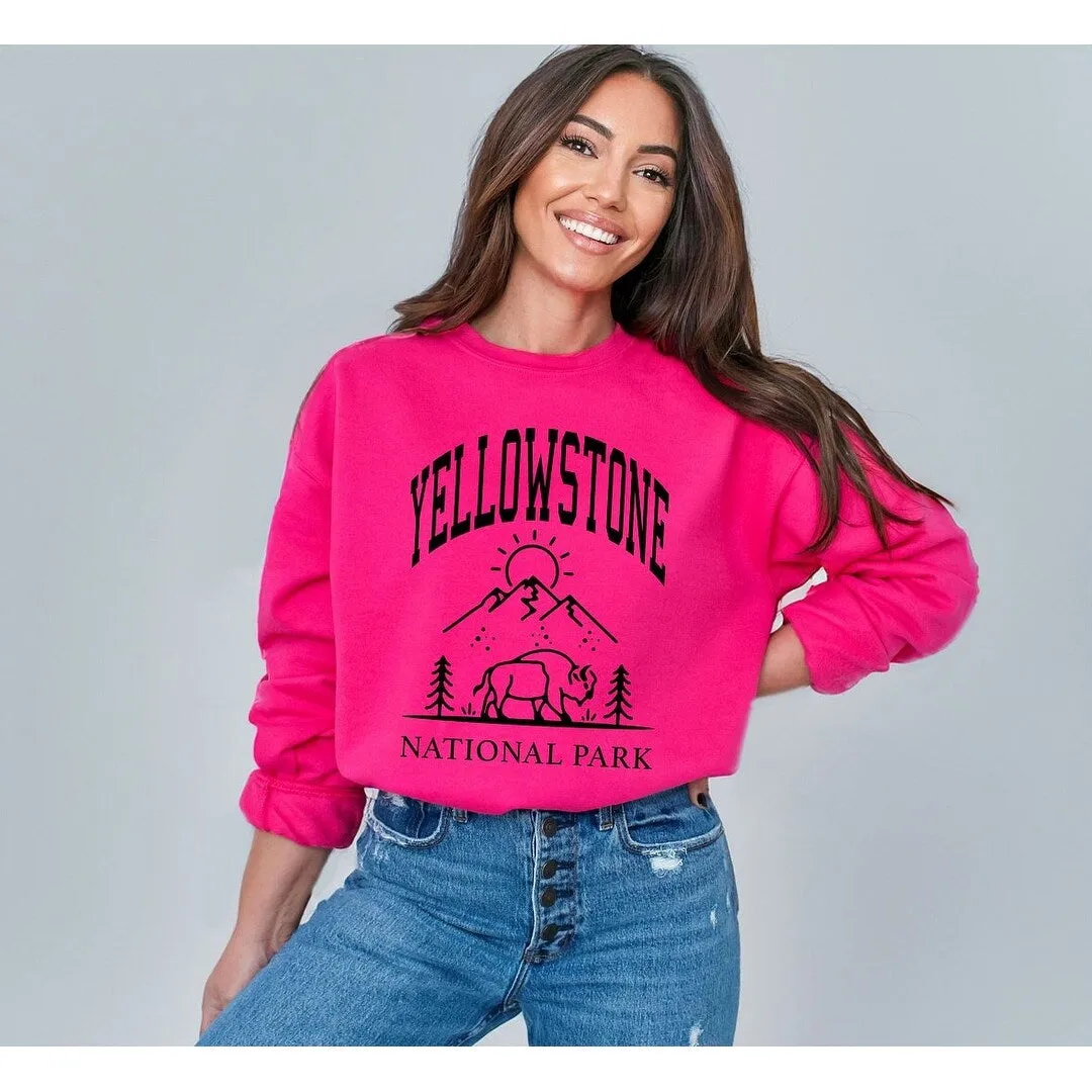Yellowstone National Park Mountain Graphic Sweatshirt sold by Zulily product image thumbnail 3