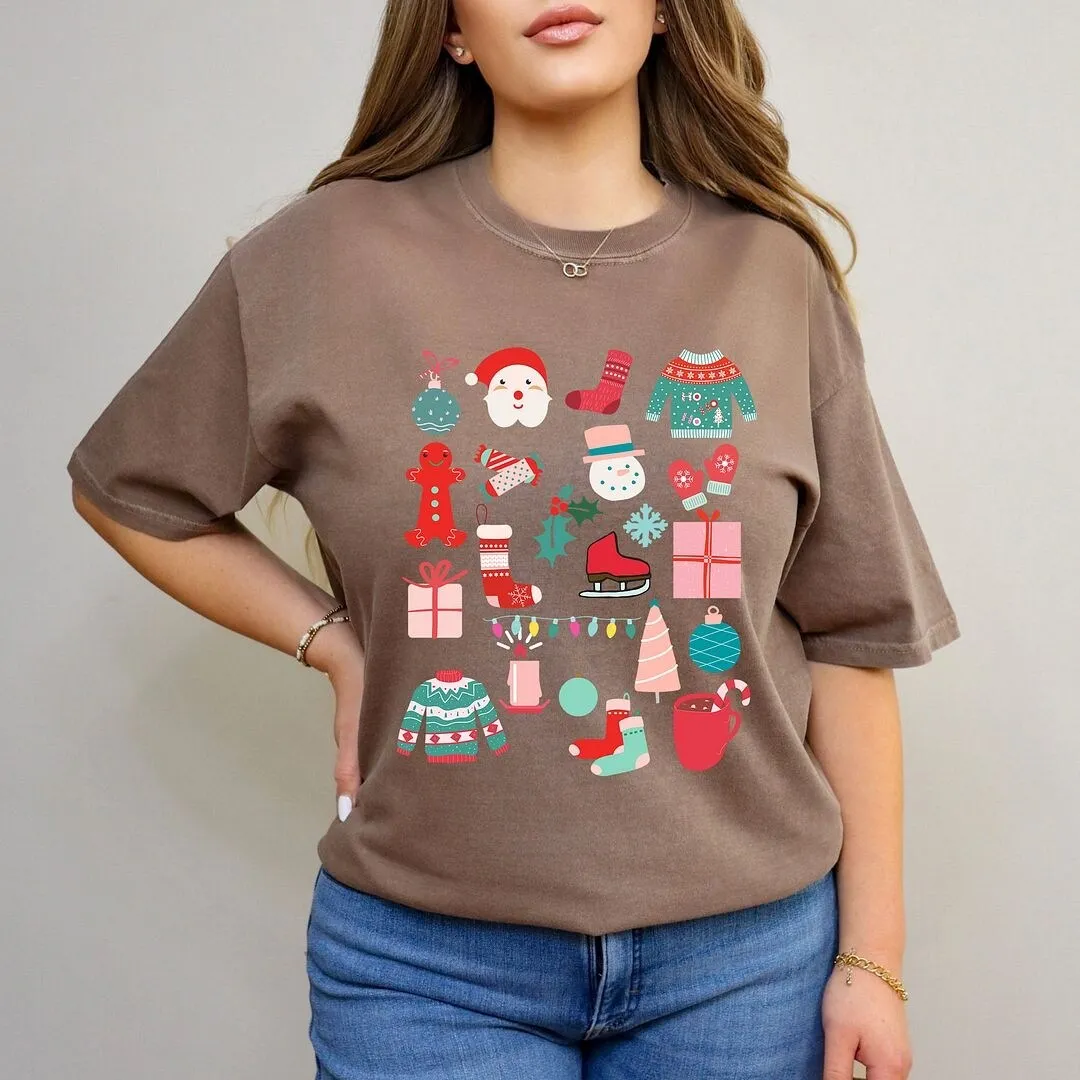 Boho Christmas Chart Garment Dyed Tee sold by Zulily product image thumbnail 3