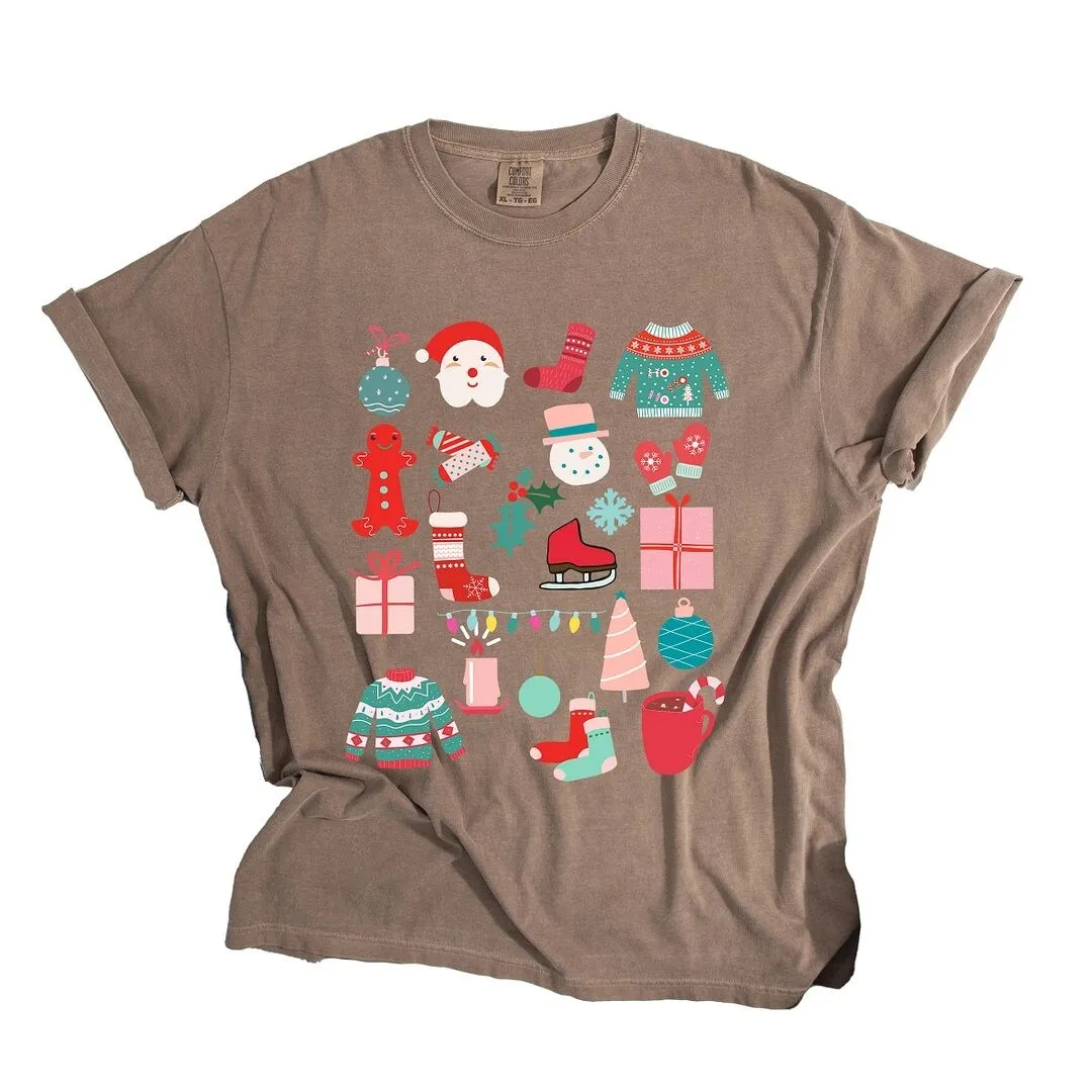 Boho Christmas Chart Garment Dyed Tee sold by Zulily product image thumbnail 2