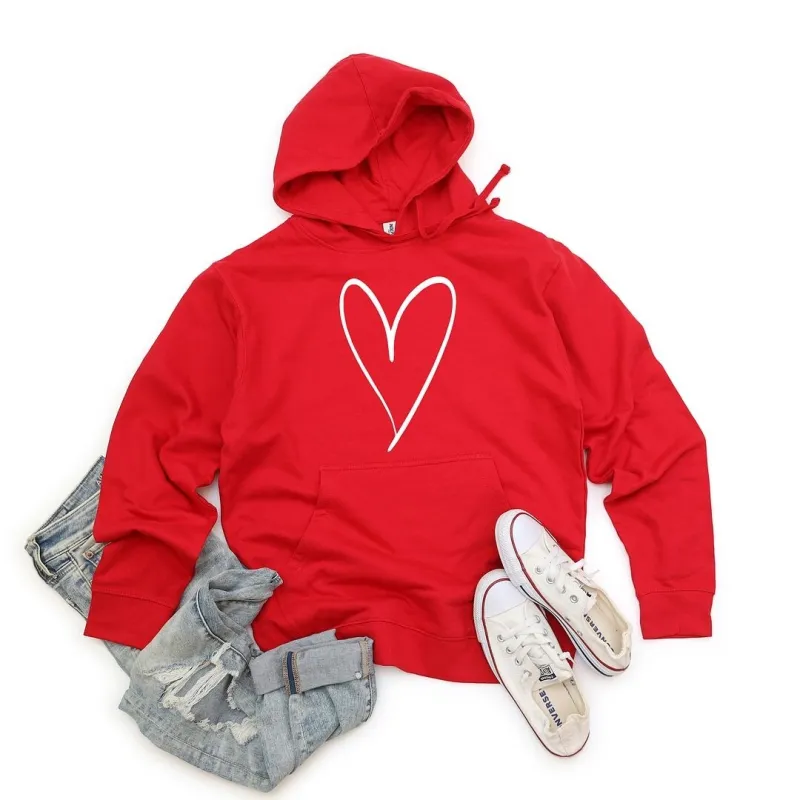 Hand Drawn Heart Graphic Hoodie sold by Zulily