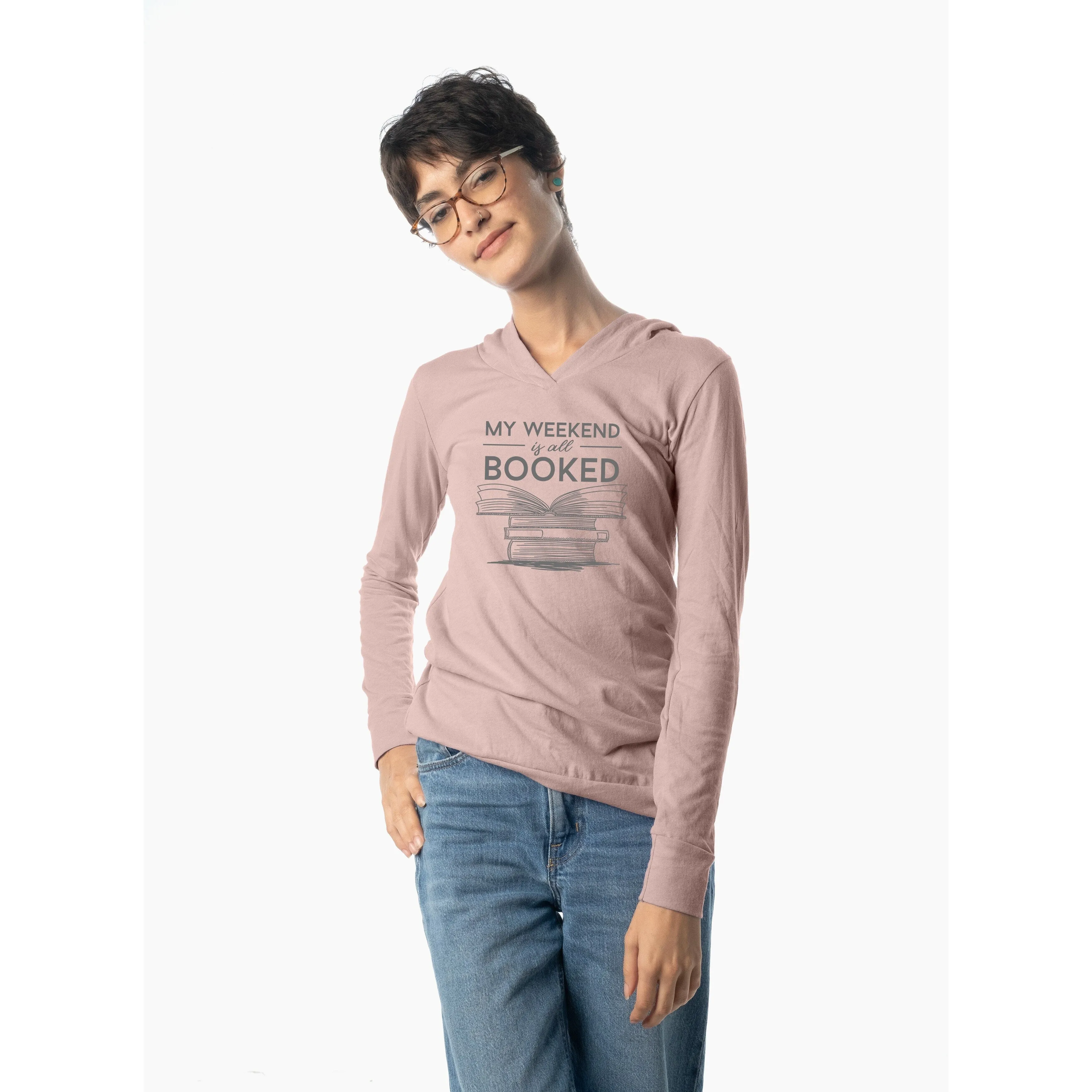 My weekend is all booked Women's Long-Sleeve Hooded Tee sold by Zulily