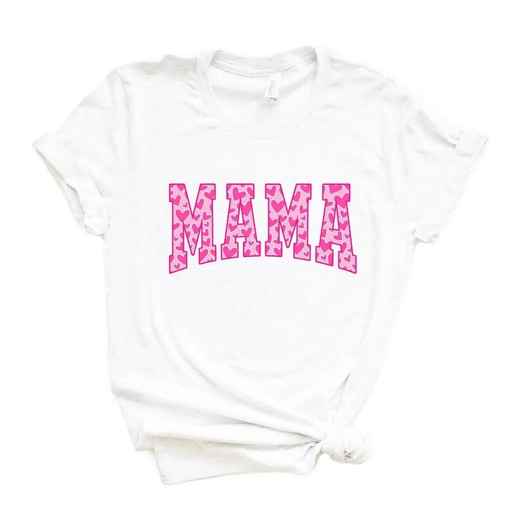 Mama Pink Hearts Short Sleeve Crewnneck Tee sold by Zulily product image thumbnail 2