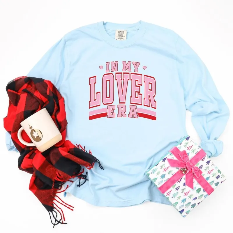 In My Lover Era Varsity Garment Dyed Long Sleeve sold by Zulily