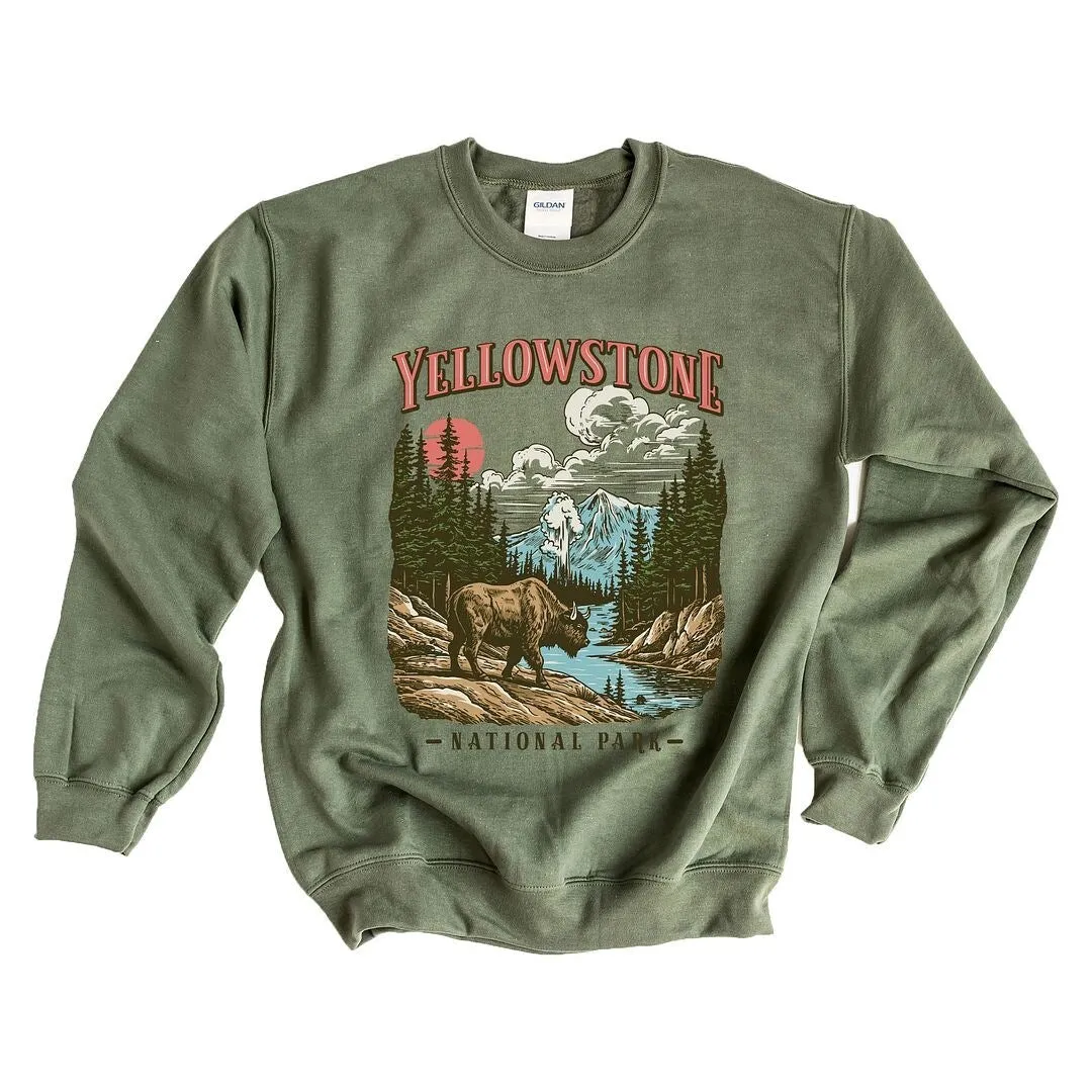 Yellowstone National Park Buffalo Graphic Sweatshirt sold by Zulily product image thumbnail 2