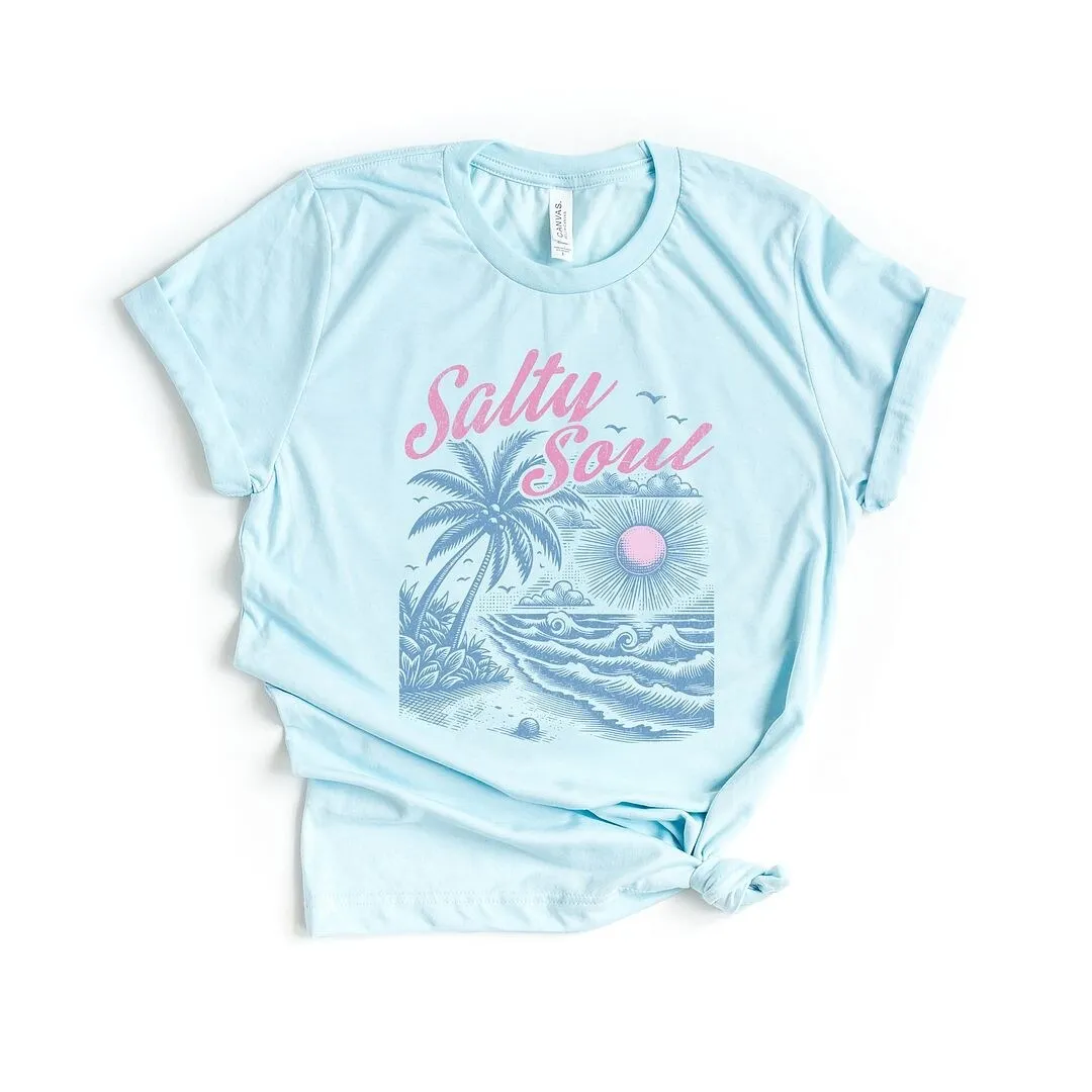 Salty Soul Beach Short Sleeve Crewnneck Tee sold by Zulily product image thumbnail 2