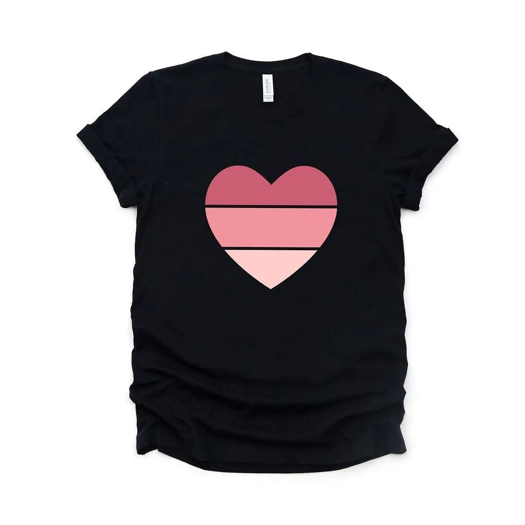Three Piece Heart Short Sleeve Crewnneck Tee sold by Zulily product image thumbnail 2