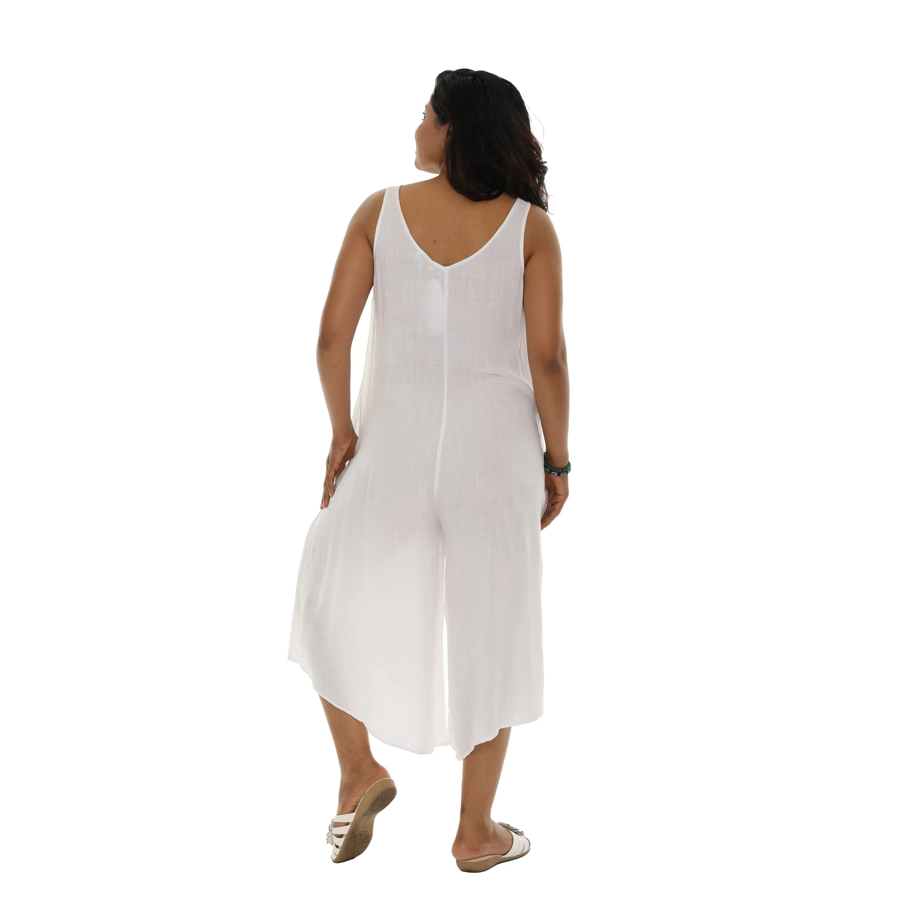 Sleeveless Circle-Accent Capri-Cut Jumpsuit sold by Zulily product image thumbnail 5