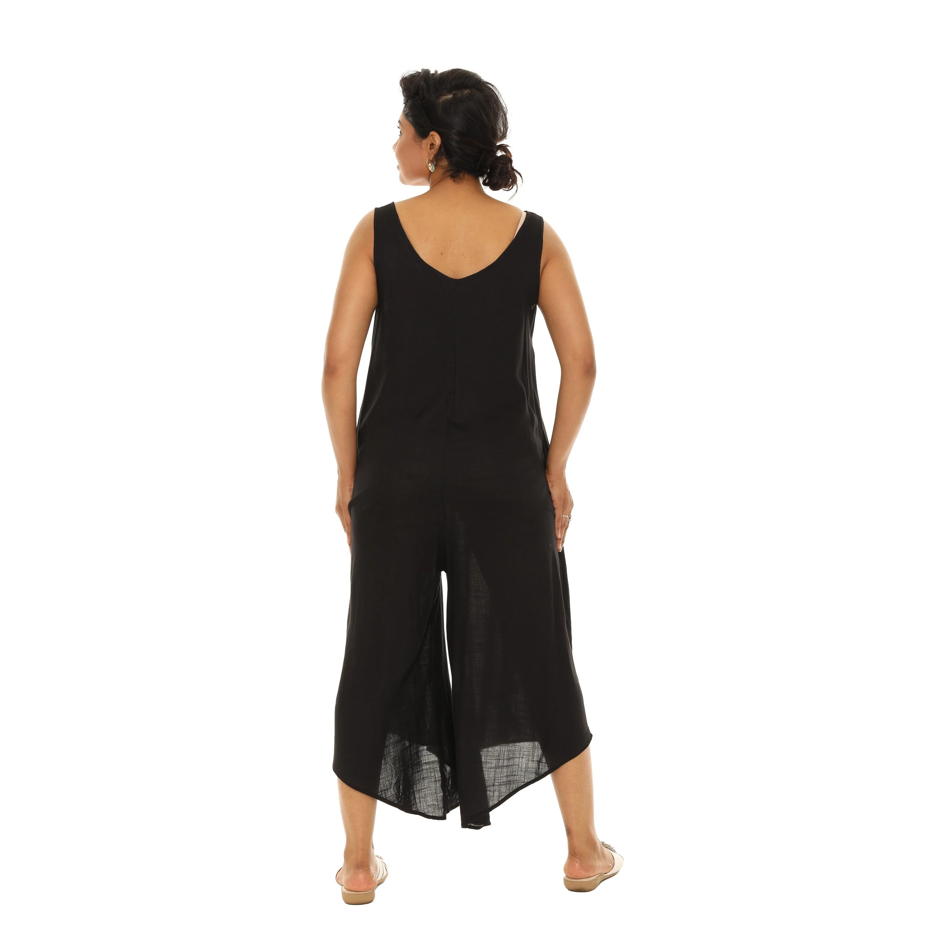 Sleeveless Circle-Accent Capri-Cut Jumpsuit sold by Zulily product image thumbnail 2