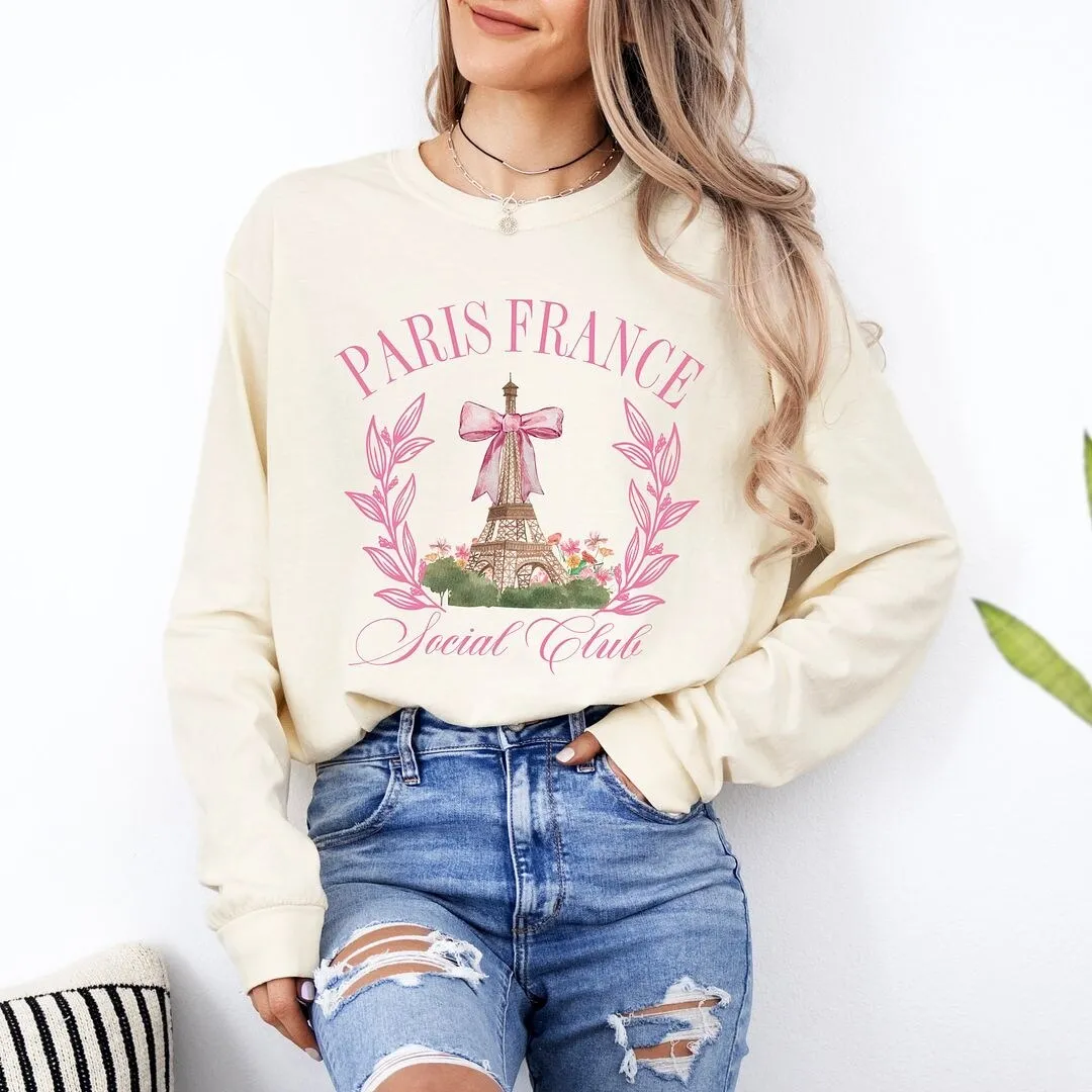 Coquette Paris Social Club Garment Dyed Long Sleeve sold by Zulily product image thumbnail 3