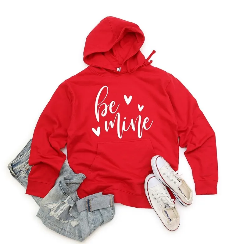 Be Mine Cursive Graphic Hoodie sold by Zulily