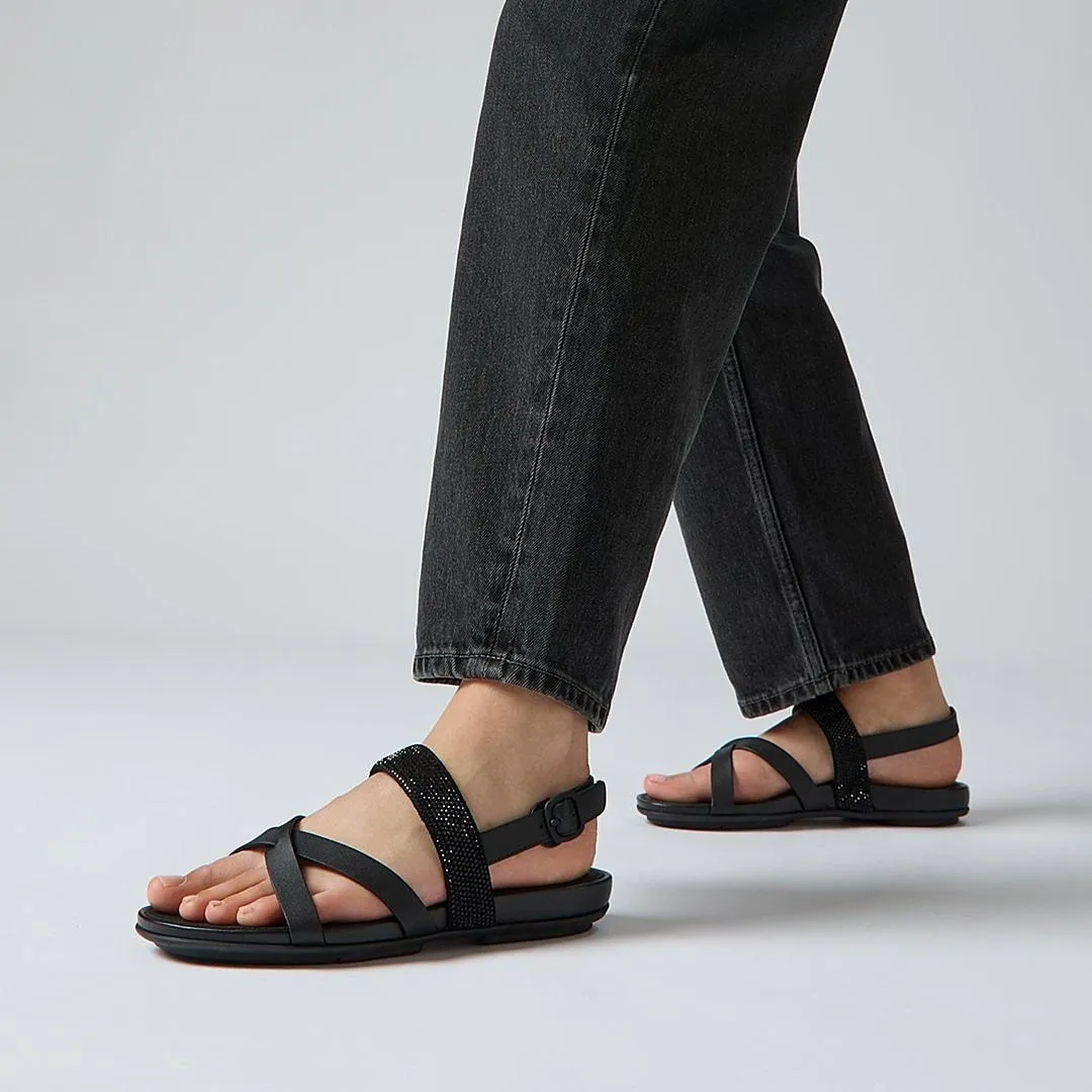 GRACIE Crystal Leather Strappy Back-Strap Sandals sold by Zulily product image thumbnail 2