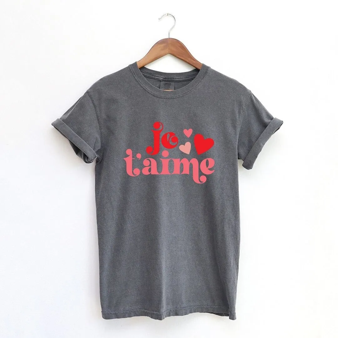 Je T'aime Garment Dyed Tee sold by Zulily product image thumbnail 2